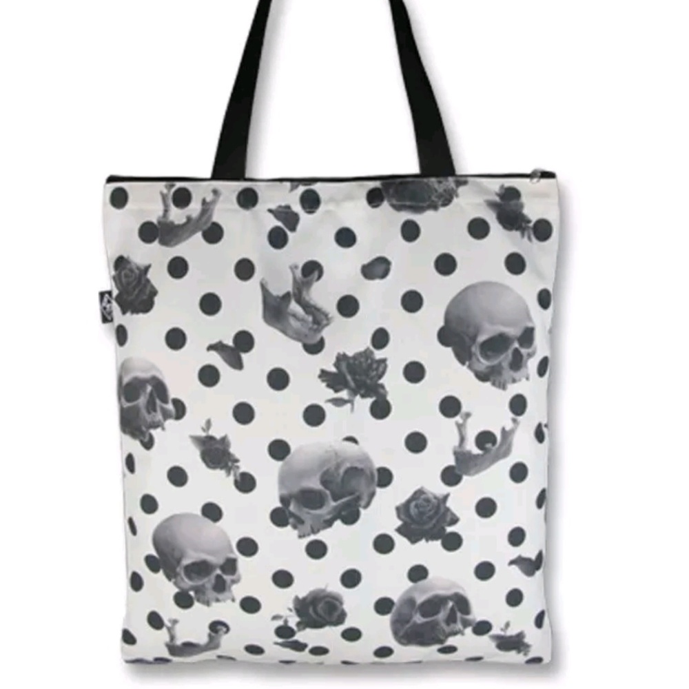 Liquor Brand Canvas Tote Bag Jawbreaker Skulls